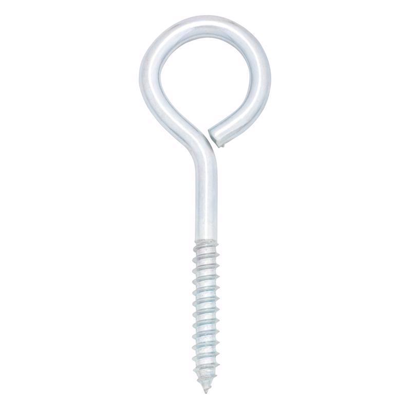 Hampton 3/8 in. X 5 in. L Zinc-Plated Steel Lag Thread Eyebolt Nut Included (Pack of 10)