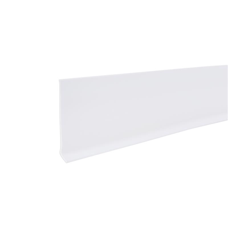 M-D Building Products 4 in. H X 0.08 in. W X 48 in. L Prefinished Snow White Vinyl Wall Base (Pack of 18)