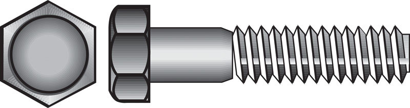 HILLMAN 1/4-20 in. D X 1/2 in. L Stainless Steel Hex Head Cap Screw 100 pk