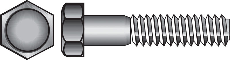 HILLMAN 1/4-20 in. D X 2-1/2 in. L Stainless Steel Hex Head Cap Screw 50 pk