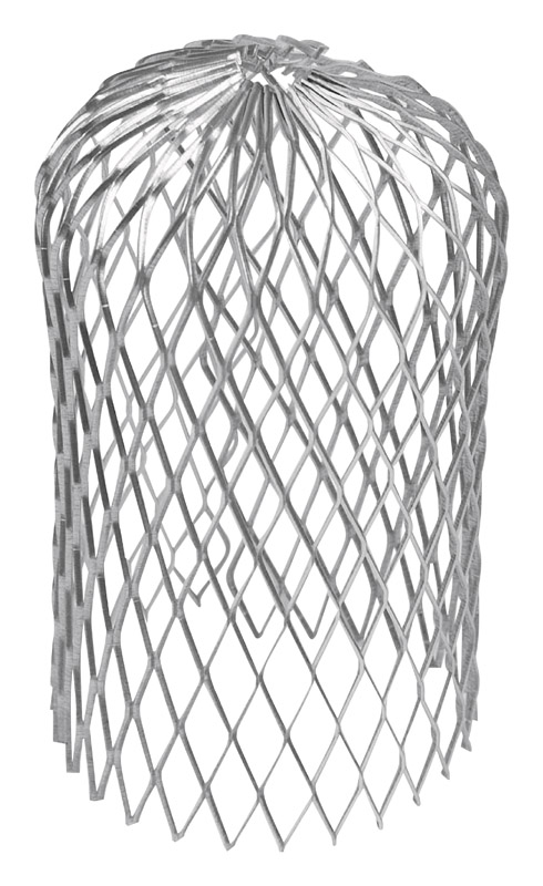 Amerimax 3.5 in. W X 3.5 in. L Gray Aluminum Gutter Strainer 1 pk