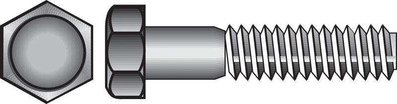 HILLMAN 3/8-16 in. D X 2 in. L Stainless Steel Hex Head Cap Screw 50 pk