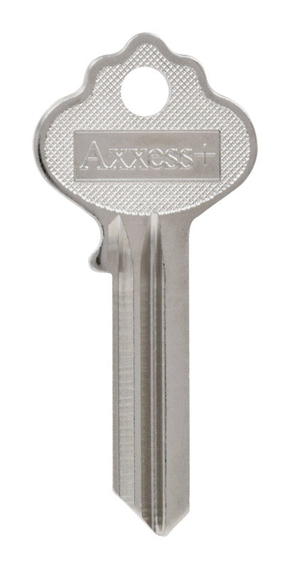 HILLMAN Traditional Key House/Office Key Blank 88 Single For Independent Locks Silver (Pack of 4)