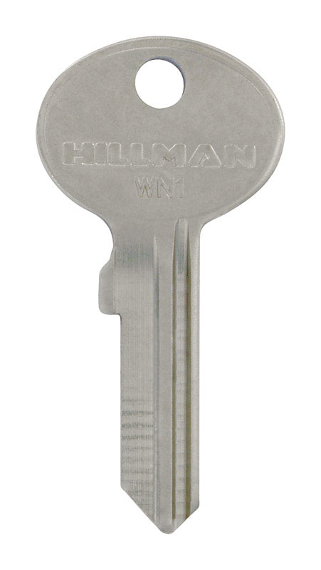HILLMAN KeyKrafter Universal House/Office Key Blank 268 Single For Wind Mailbox Locks Silver (Pack of 4)