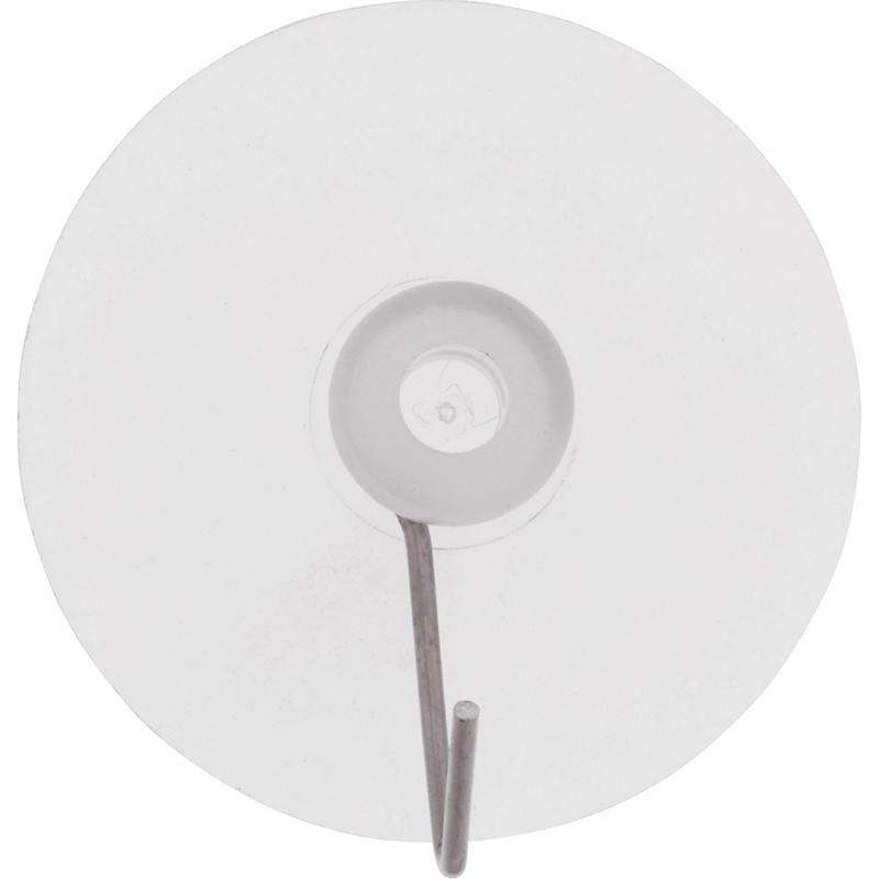 HILLMAN Large Nickel Plated Clear Metal/Plastic 3 in. L Cup Hook 3 lb 1 pk (Pack of 30)
