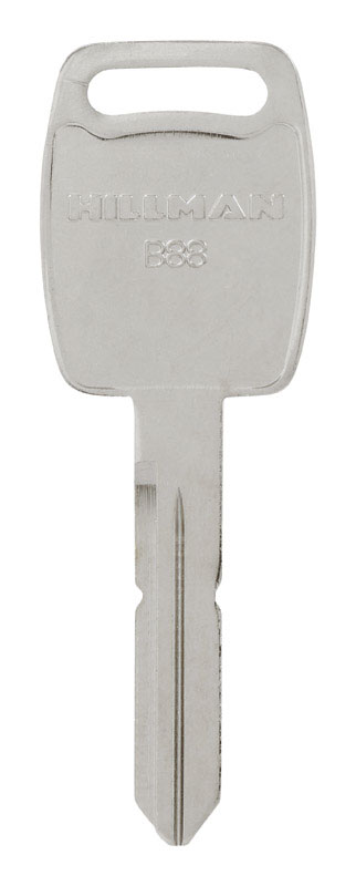 HILLMAN Traditional Key Automotive Key Blank Double For GM Silver (Pack of 10)