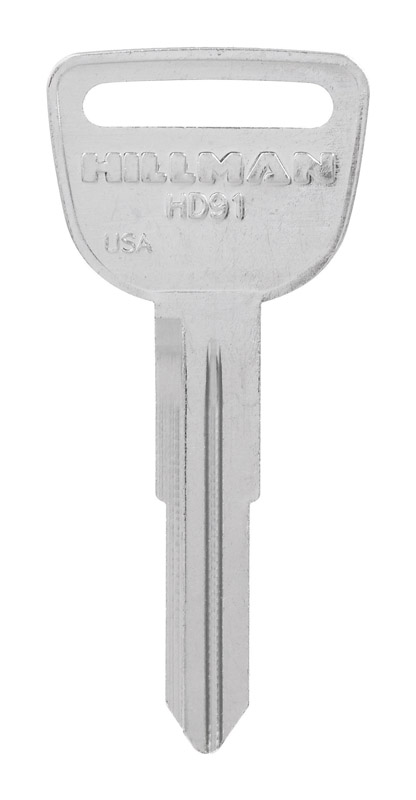 HILLMAN Traditional Key Automotive Key Blank Double For Honda Silver (Pack of 10)