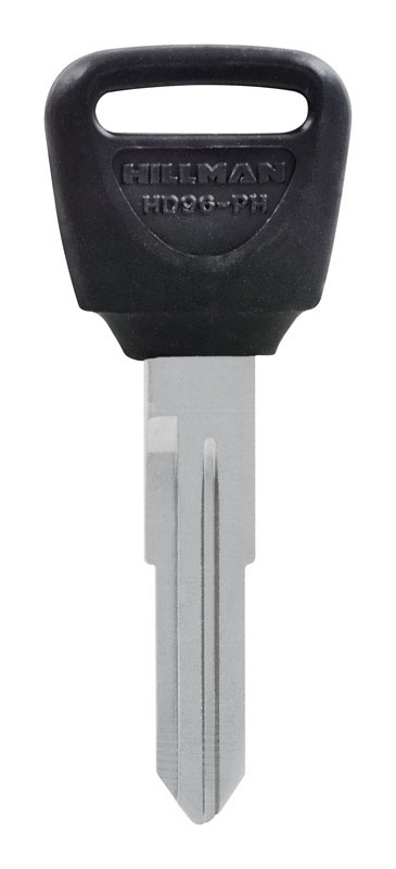 HILLMAN Traditional Key Automotive Key Blank Double For Acura Black/Silver (Pack of 5)