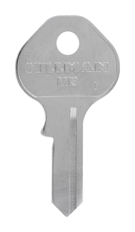 HILLMAN M-1P Padlock Key Blank M13 Single Silver (Pack of 10)