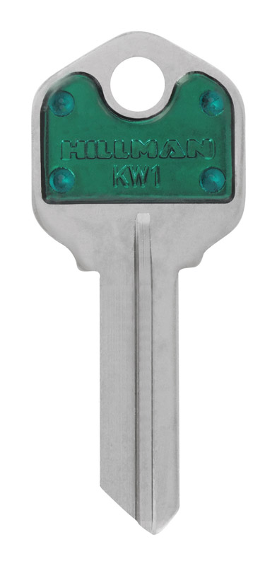 HILLMAN ColorPlus House/Office Key Blank Single Green (Pack of 5)
