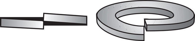 HILLMAN 3/8 in. D Stainless Steel Split Lock Washer 100 pk