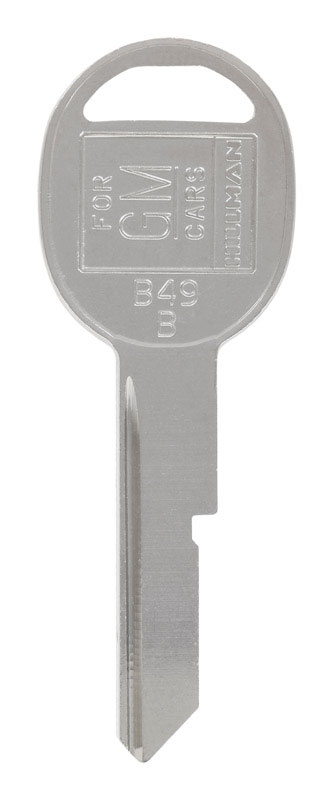 HILLMAN Traditional Key Automotive Key Blank Single For GM Silver (Pack of 10)