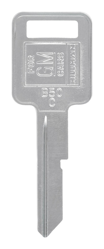 HILLMAN Traditional Key Automotive Key Blank Single For GM Silver (Pack of 10)