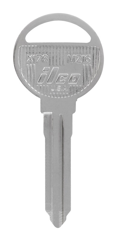 HILLMAN Traditional Key Automotive Key Blank Double For Ford Silver (Pack of 10)