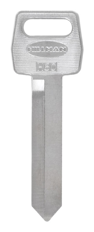 HILLMAN Traditional Key Automotive Key Blank Double For Ford Black/Silver (Pack of 10)