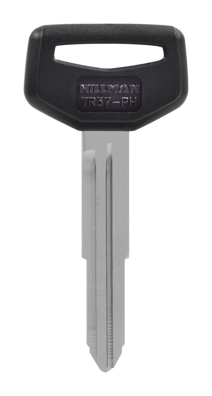 HILLMAN Traditional Key Automotive Key Blank Double For Toyota Black/Silver (Pack of 5)