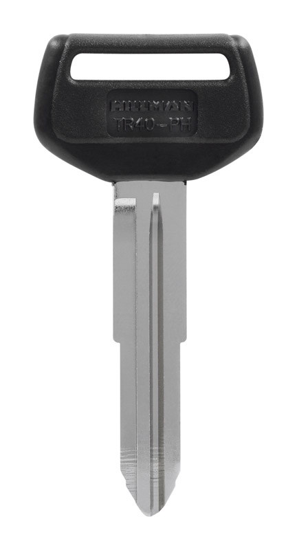 HILLMAN Traditional Key Automotive Key Blank Double For Toyota Black/Silver (Pack of 5)