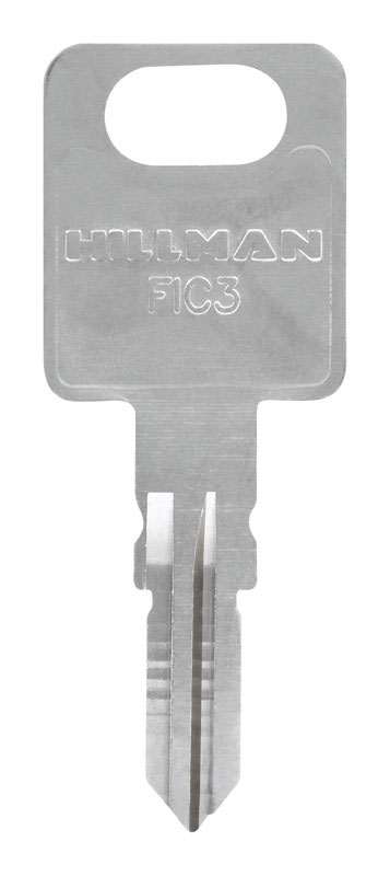 HILLMAN Traditional Key Automotive Key Blank Double For FIC3 Silver (Pack of 10)