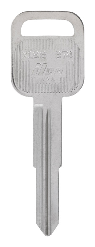 HILLMAN Traditional Key Automotive Key Blank Double For Isuzu Silver (Pack of 10)