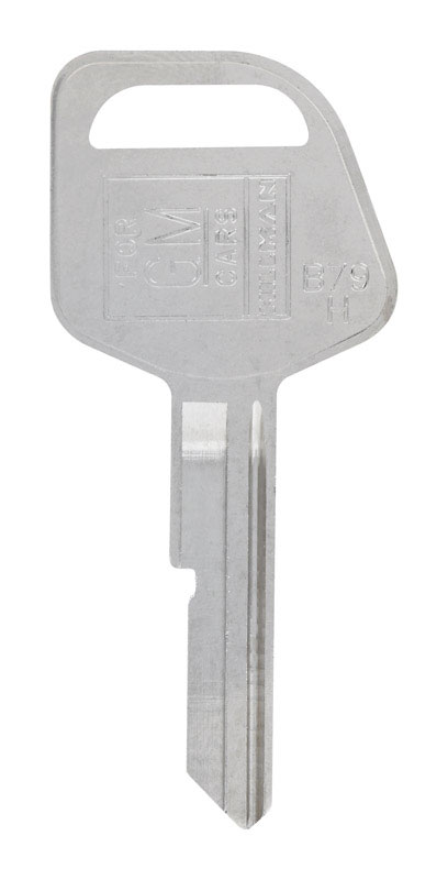 HILLMAN Traditional Key Automotive Key Blank Single For GM Silver (Pack of 10)