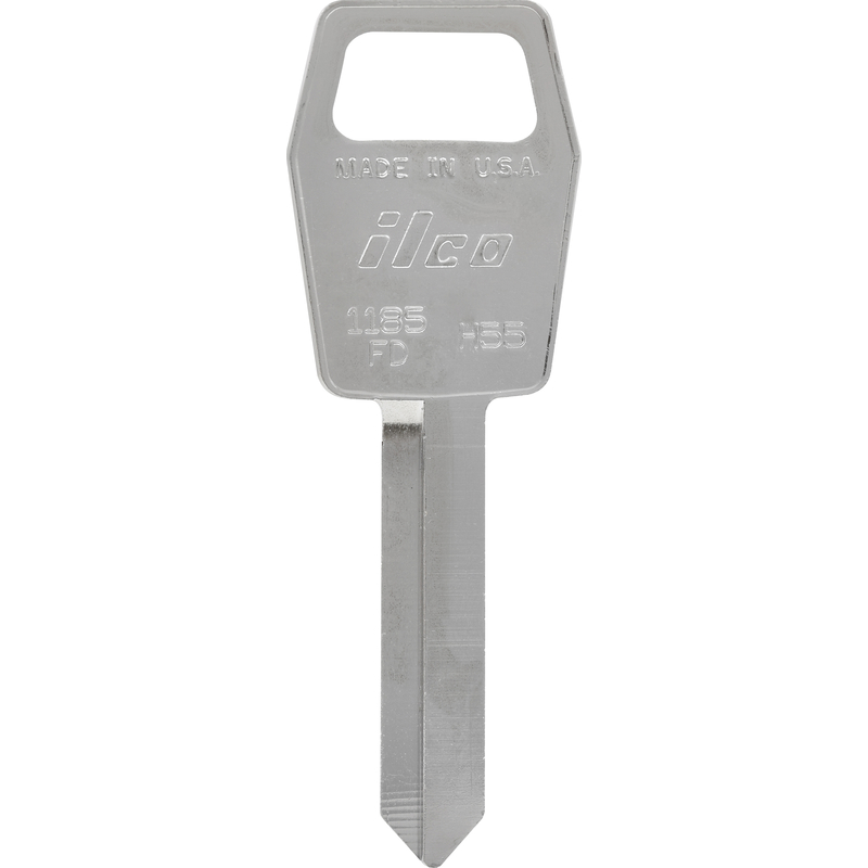 HILLMAN Traditional Key Automotive Key Blank Double For Ford Silver (Pack of 10)