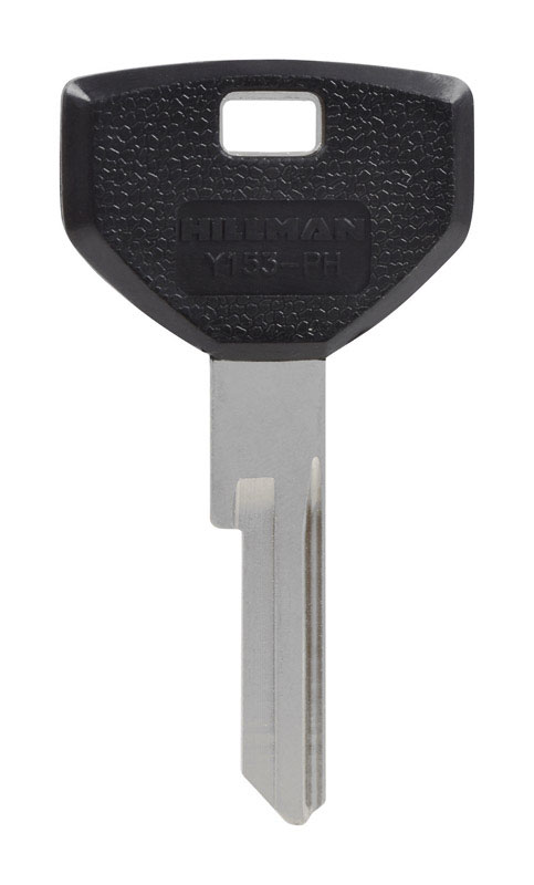 HILLMAN Traditional Key Automotive Key Blank Double For Chrysler Black/Silver (Pack of 5)