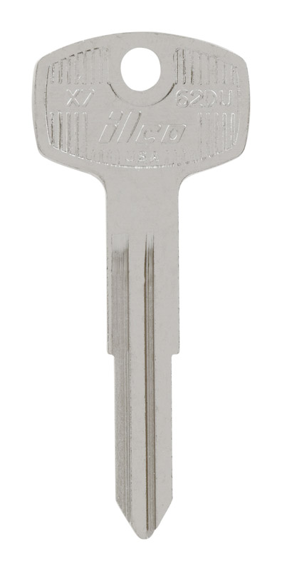 HILLMAN Traditional Key Automotive Key Blank Double For Nissan Silver (Pack of 10)