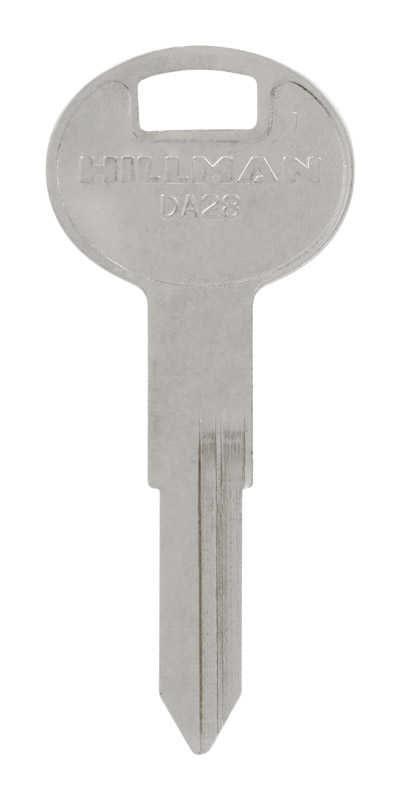 HILLMAN Traditional Key Automotive Key Blank Double For Nissan Silver (Pack of 10)