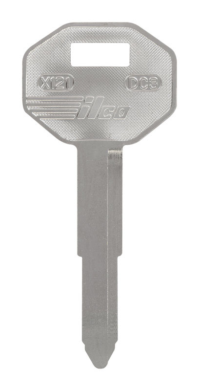HILLMAN Traditional Key Automotive Key Blank Double For Mitsubishi Silver (Pack of 10)