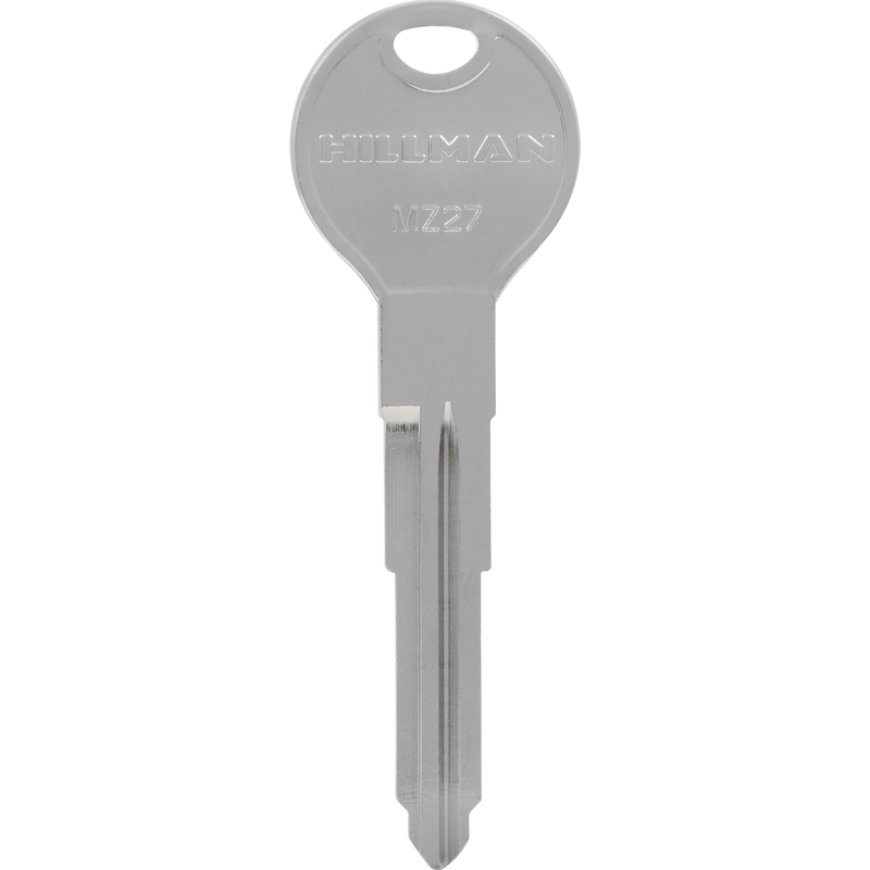 HILLMAN Traditional Key Automotive Key Blank Double For Mazda Silver (Pack of 10)