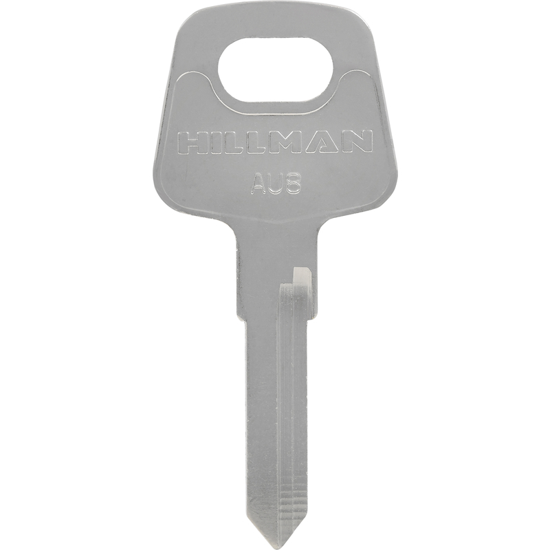 HILLMAN Traditional Key Automotive Key Blank Double For Volkswagen Silver (Pack of 10)