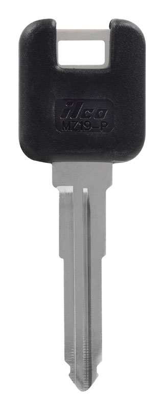HILLMAN Traditional Key Automotive Key Blank Double For Mazda Black/Silver (Pack of 5)