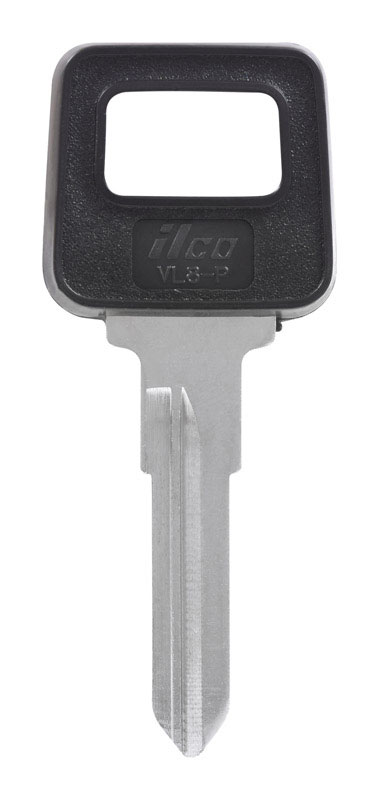 HILLMAN Traditional Key Automotive Key Blank Double For Volvo Black/Silver (Pack of 5)