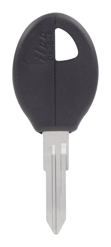 HILLMAN Traditional Key Automotive Key Blank Double For Nissan Black/Silver (Pack of 5)