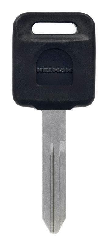 HILLMAN Traditional Key Automotive Key Blank Double For Nissan Black/Silver (Pack of 5)