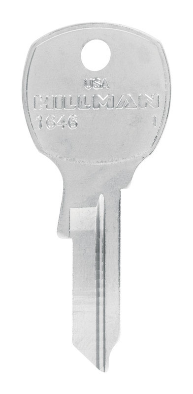 HILLMAN Traditional Key Mailbox Key Blank Single For USPS Locks Silver (Pack of 10)