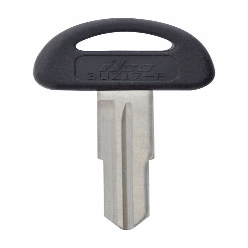 HILLMAN Traditional Key Automotive Key Blank Double For Suzuki Black/Silver (Pack of 5)