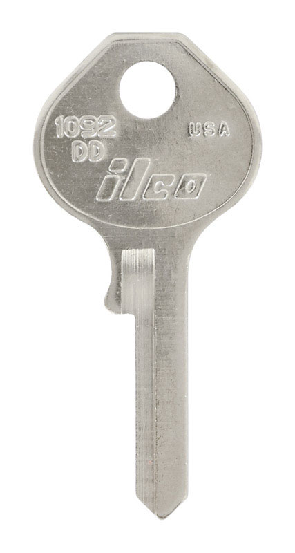 HILLMAN Traditional Key Padlock Universal Key Blank Single Silver (Pack of 10)