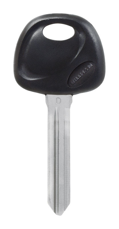 HILLMAN Traditional Key Automotive Key Blank Double For Hyundai Black/Silver (Pack of 5)