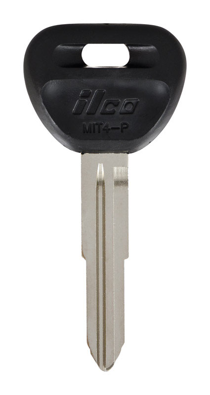 HILLMAN Traditional Key Automotive Key Blank Double For Mitsubishi Black/Silver (Pack of 5)