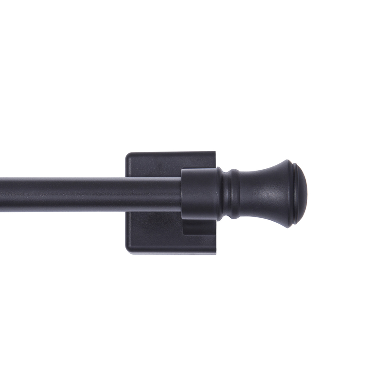 Kenney Black Traditional/Transitional Magnet Cafe Rod 16 in. L X 28 in. L