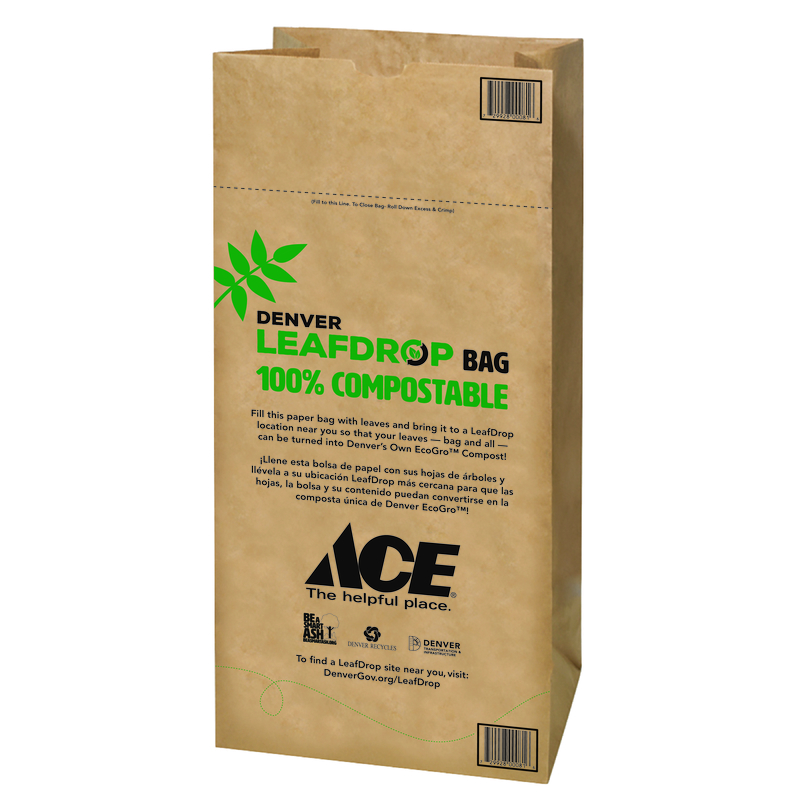 Ampac Ace Denver Leafdrop 30 gal Lawn & Leaf Bags Flat Top 5 pk