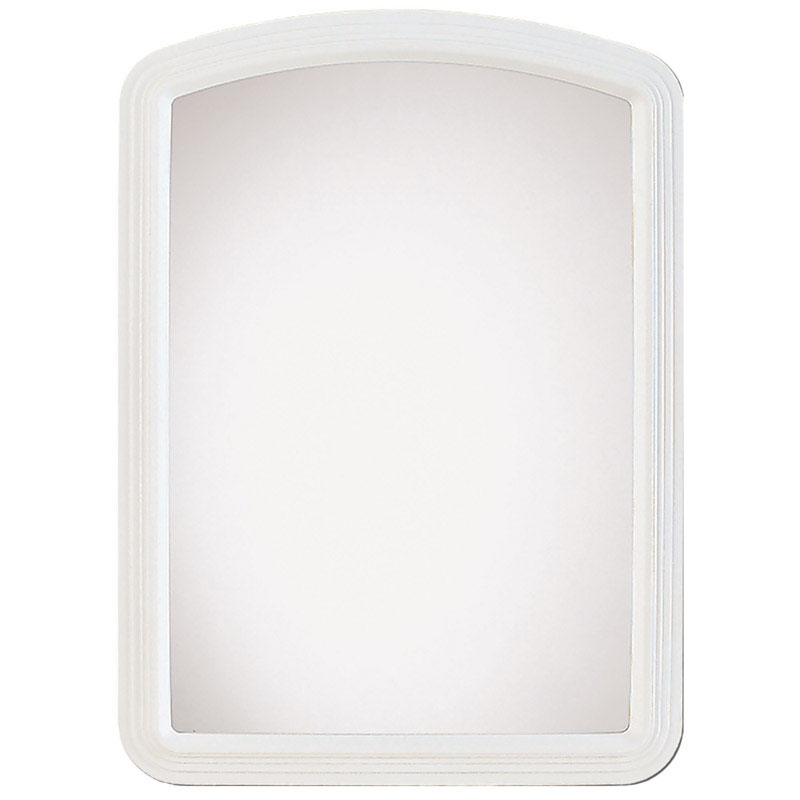 Erias 22 in. H X 16 in. W White Plastic Wall Mirror (Pack of 6)