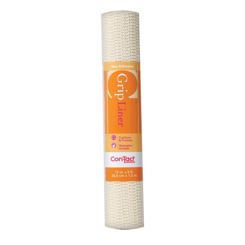 Con-Tact Grip 5 ft. L X 12 in. W Almond Non-Adhesive Shelf Liner (Pack of 6)