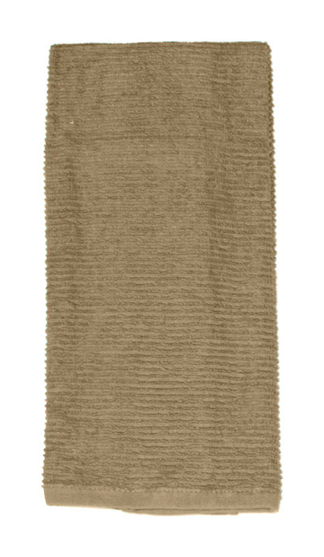 Ritz Royale Mocha Cotton Solid Kitchen Towel 1 pk (Pack of 3)