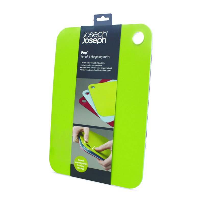 Joseph Joseph Pop 13.5 in. L X 9.5 in. W X 0.25 in. Polyethylene Cutting Board Set