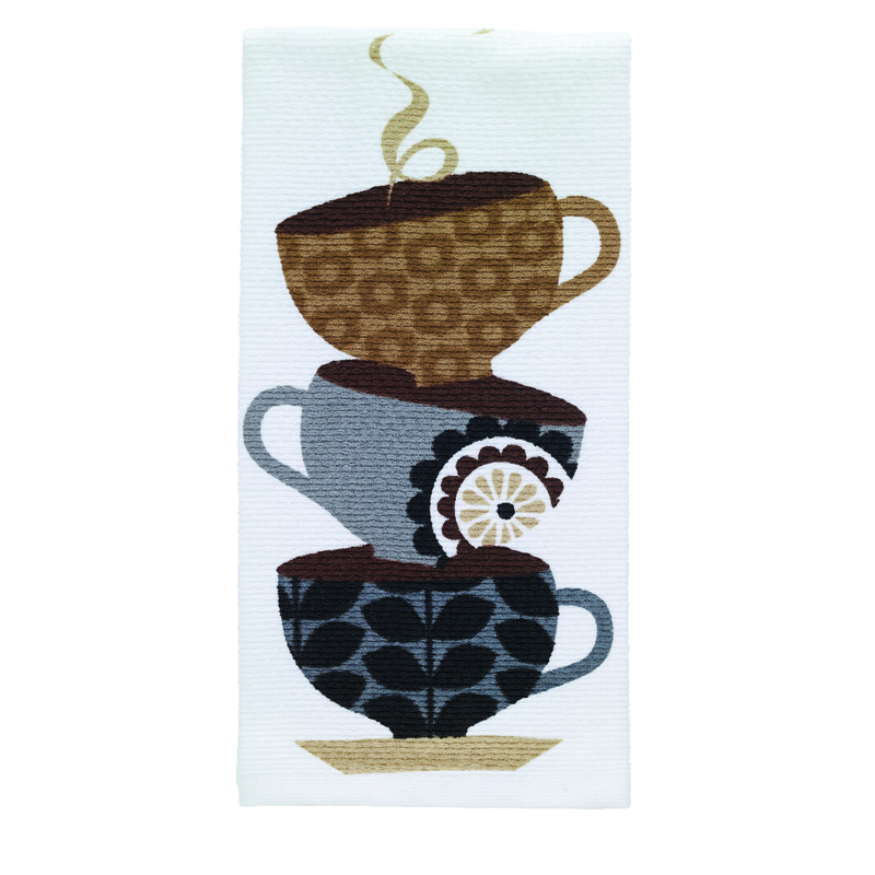 T-Fal Multicolored Cotton Coffee Cups Kitchen Towel 1 pk (Pack of 6)