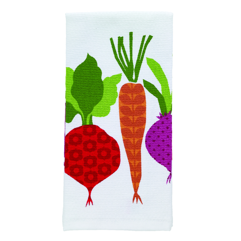 T-Fal Multicolored Cotton Veggies Kitchen Towel 1 pk (Pack of 6)
