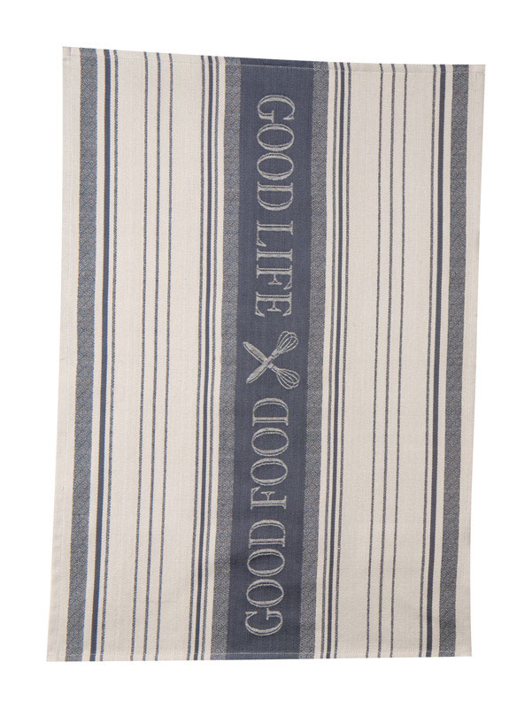 Kay Dee Cooks Kitchen Graphite Cotton Woven Jacquard Tea Towel 1 pk (Pack of 6)