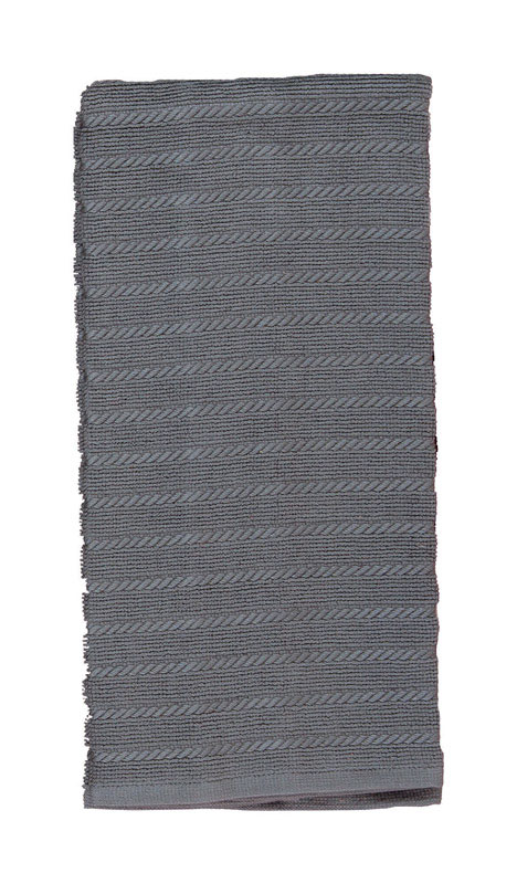 Kay Dee Cooks Kitchen Graphite Cotton Kitchen Towel 1 pk (Pack of 6)